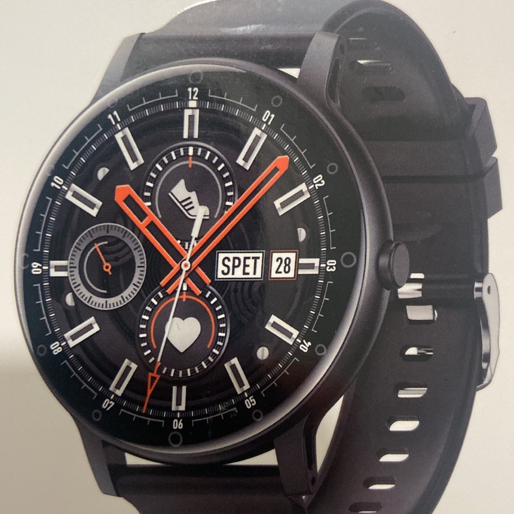 Black Smart Watch,Bluetooth, Blood Pressure